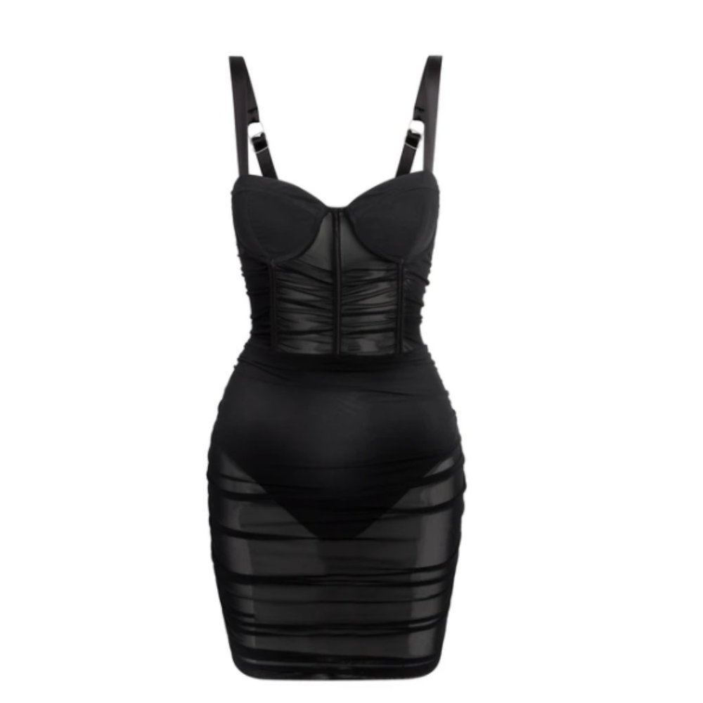 Mesh Mini Dress